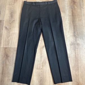 Hugo Boss Wool Dress Pants Size 35 James Brown Trousers Slacks Charcoal 33L